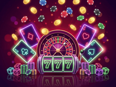 Banner principal de FantasticBet Casino Chile con fichas doradas y tragamonedas